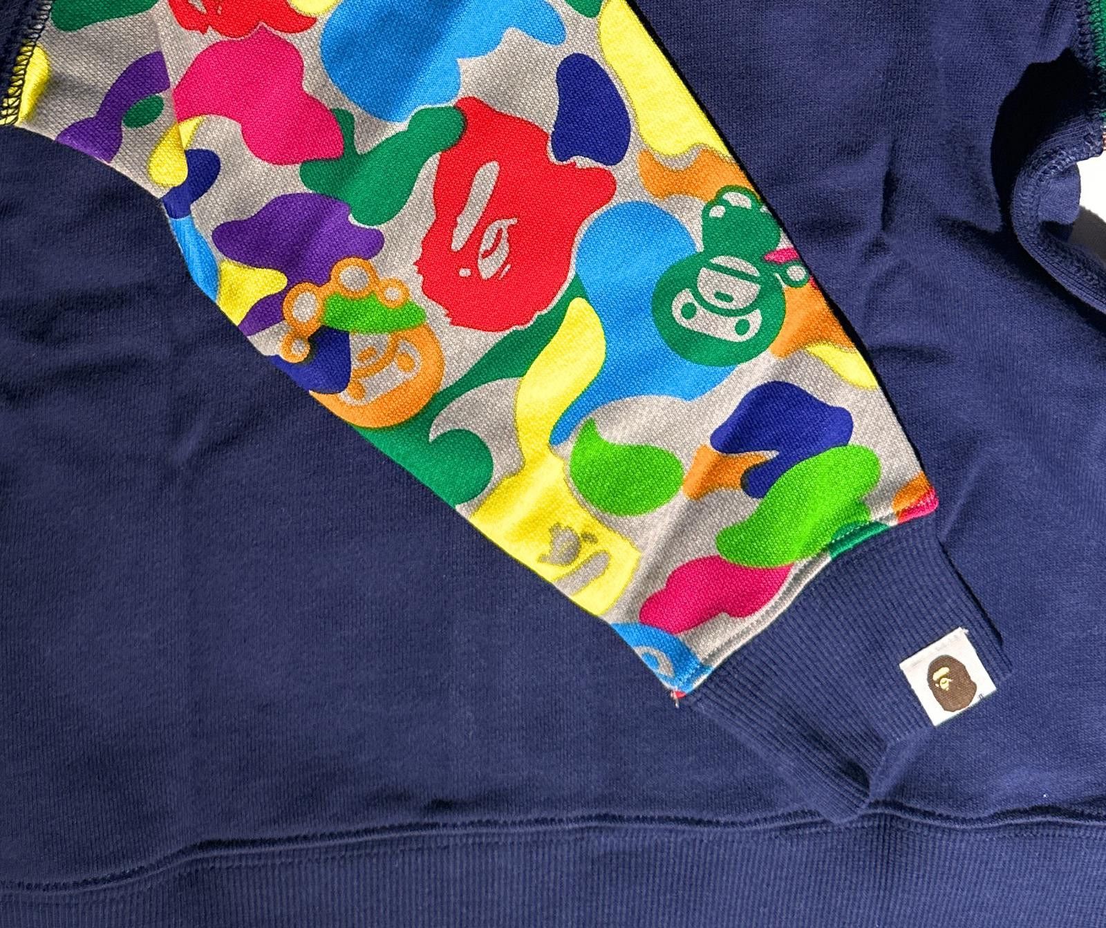 Bape BAPE x Baby Milo Kids Full Zip Shark Hoodie Multi Camo 120cm Size US XXS / EU 40 - 7 Thumbnail
