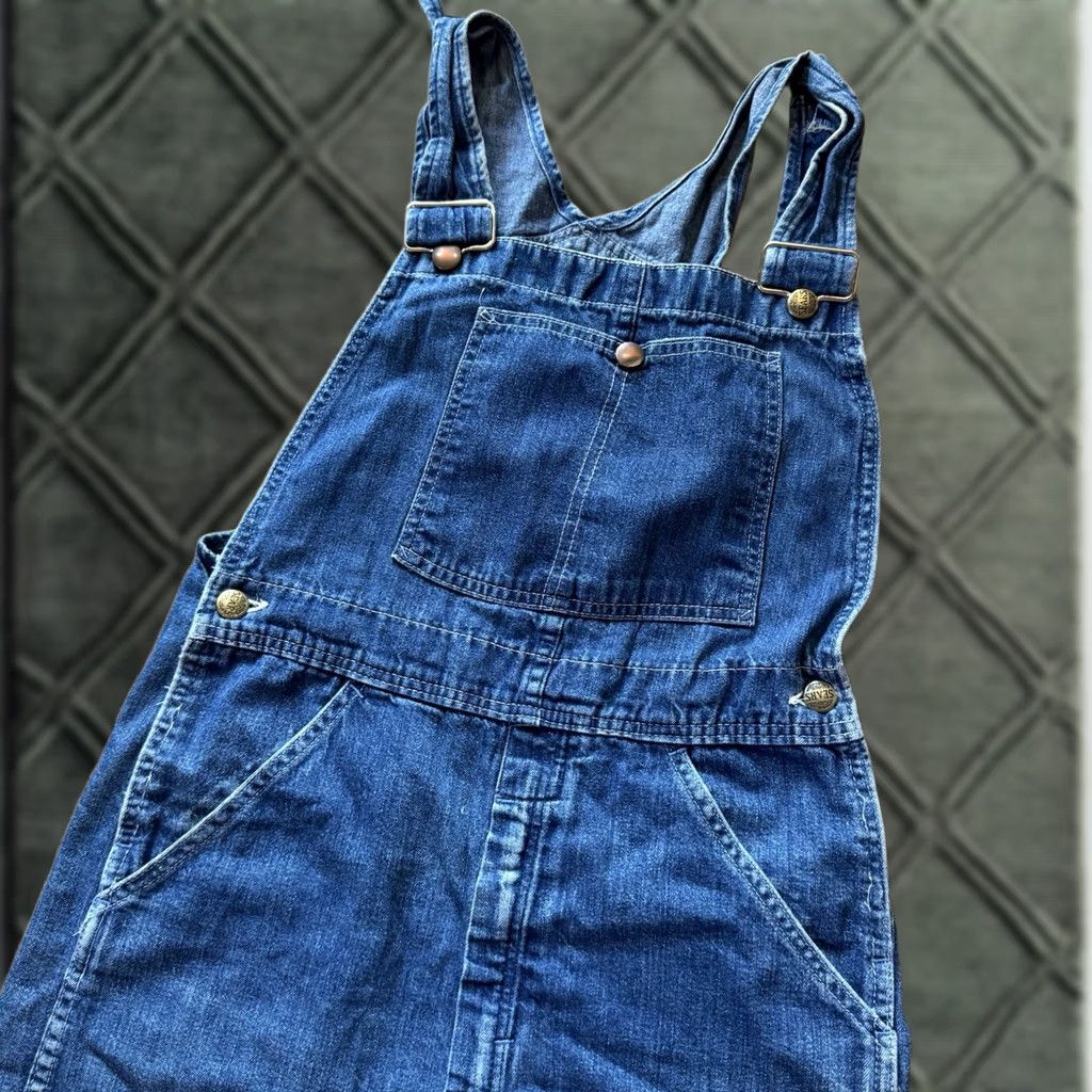 Sears VINTAGE Sears Work Leisure Denim Bib Overalls Mens 28 x 29 Jeans Blue USA Workwear Size US 28 / EU 44 - 1 Thumbnail