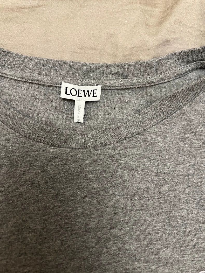 Loewe LOEWE Light gray thin short sleeve T-shirt Size L / US 10 / IT 46 - 3 Thumbnail