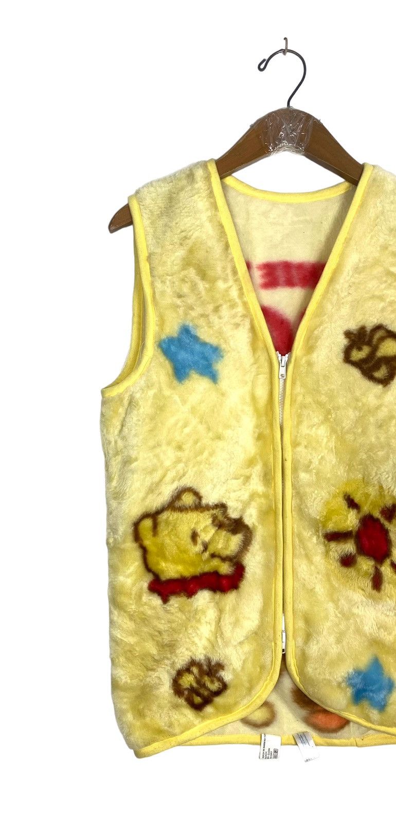 Disney Rare‼️ Disney Winnie the Pooh Blanket Vest Big Logo Size M / US 6-8 / IT 42-44 - 3 Thumbnail