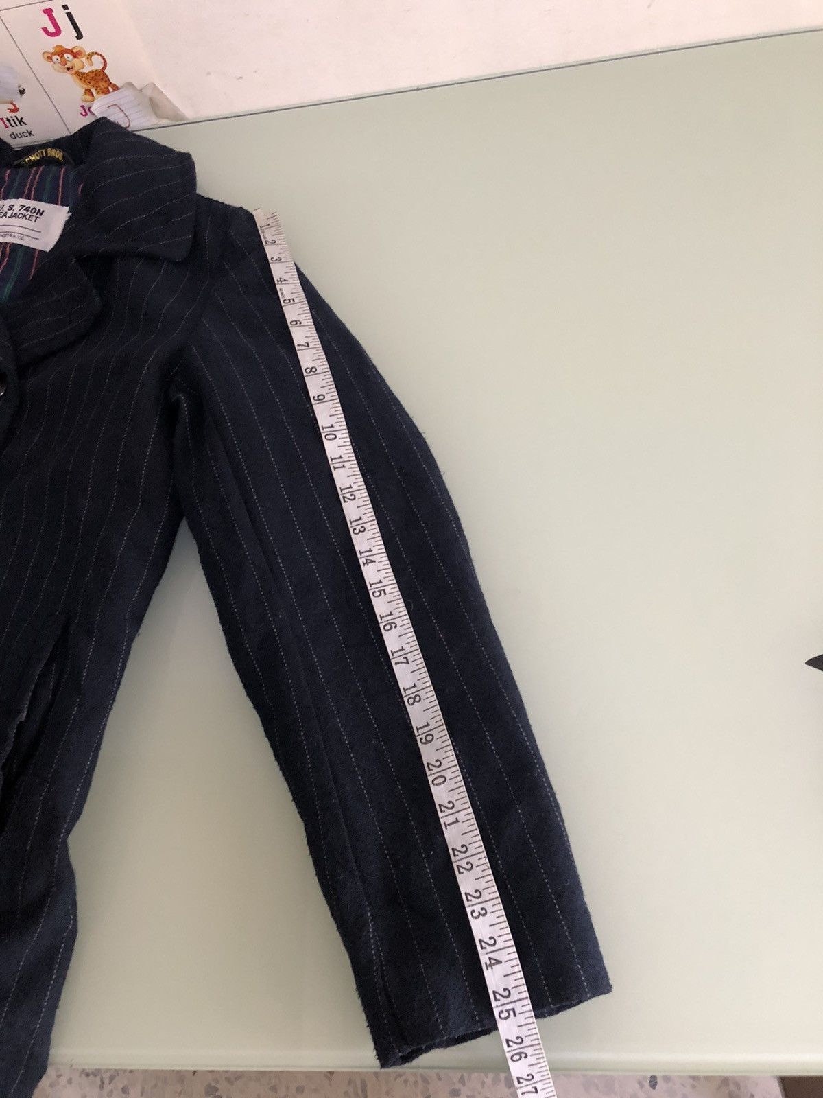 Schott Rare❗️Schott x Takeo Kikuchi Wool Stripe Pea Coat Size US S / EU 44-46 / 1 - 17 Thumbnail