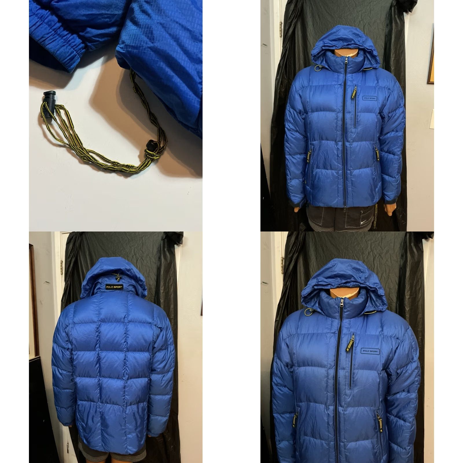 Polo Ralph Lauren VINTAGE Polo Sport Ralph Lauren Down Fill Blue Full Zip Hooded Puffer Jacket MD Size US M / EU 48-50 / 2 - 8 Thumbnail