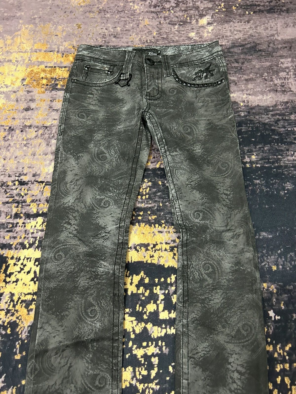 Beauty Beast Xfrm Paisley Studded Pants Size US 28 / EU 44 - 5 Thumbnail