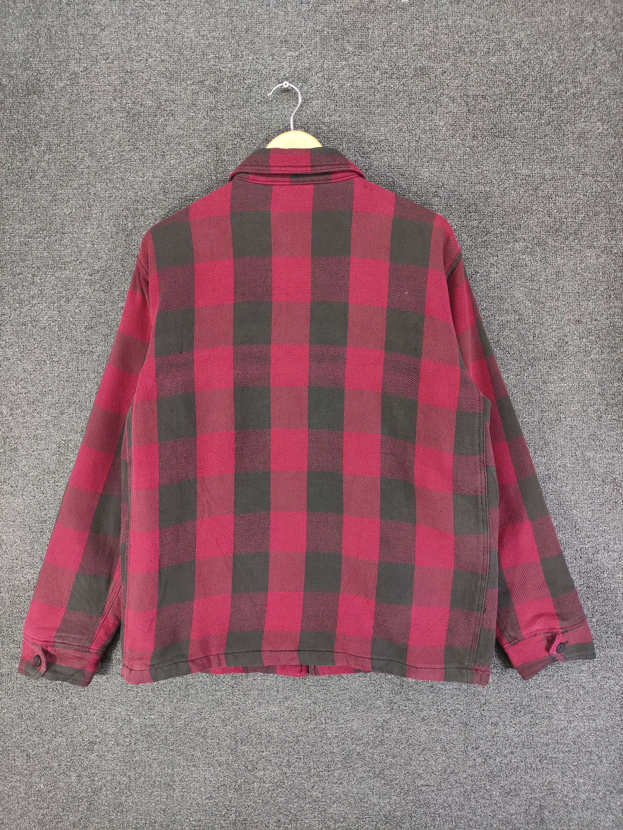 Japanese Brand Vintage Melton Shadow Plaid Jacket Zipper Size US L / EU 52-54 / 3 - 8 Thumbnail