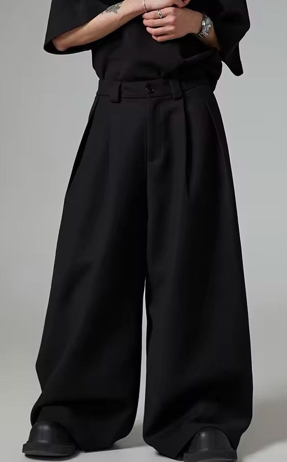 Japanese Brand Cleanfit retro fashion pleated baggy pants Size US 31 - 6 Thumbnail