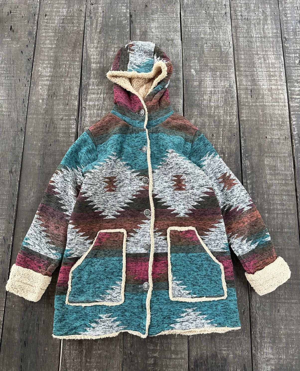 image of Anti Ballistic Navajo Fleece Nice Design in Green, Men's (Size Medium)