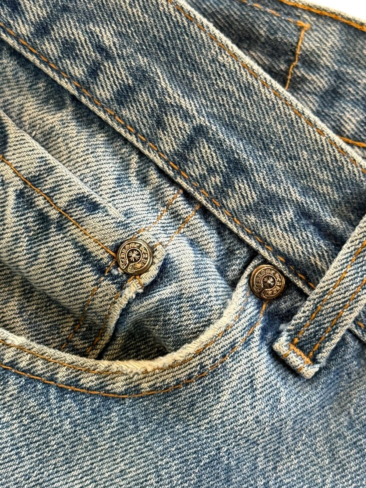 Chrome Hearts Chrome Hearts Classic Wash Patch Jeans Size US 40 / EU 56 - 9 Thumbnail