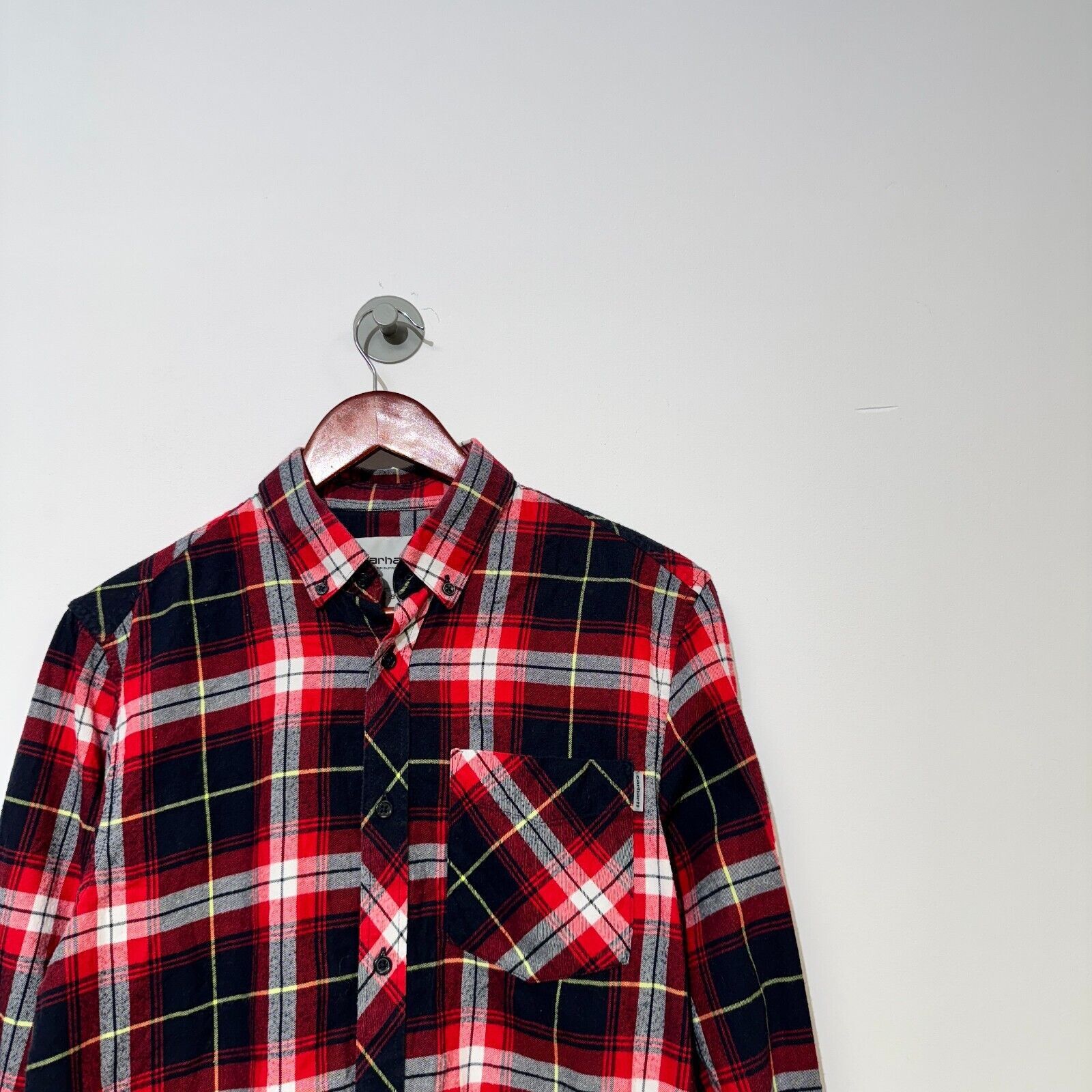Carhartt × Vintage Carhartt Red Black Cotton Flannel Timberman Jacket Size S Size US S / EU 44-46 / 1 - 5 Thumbnail