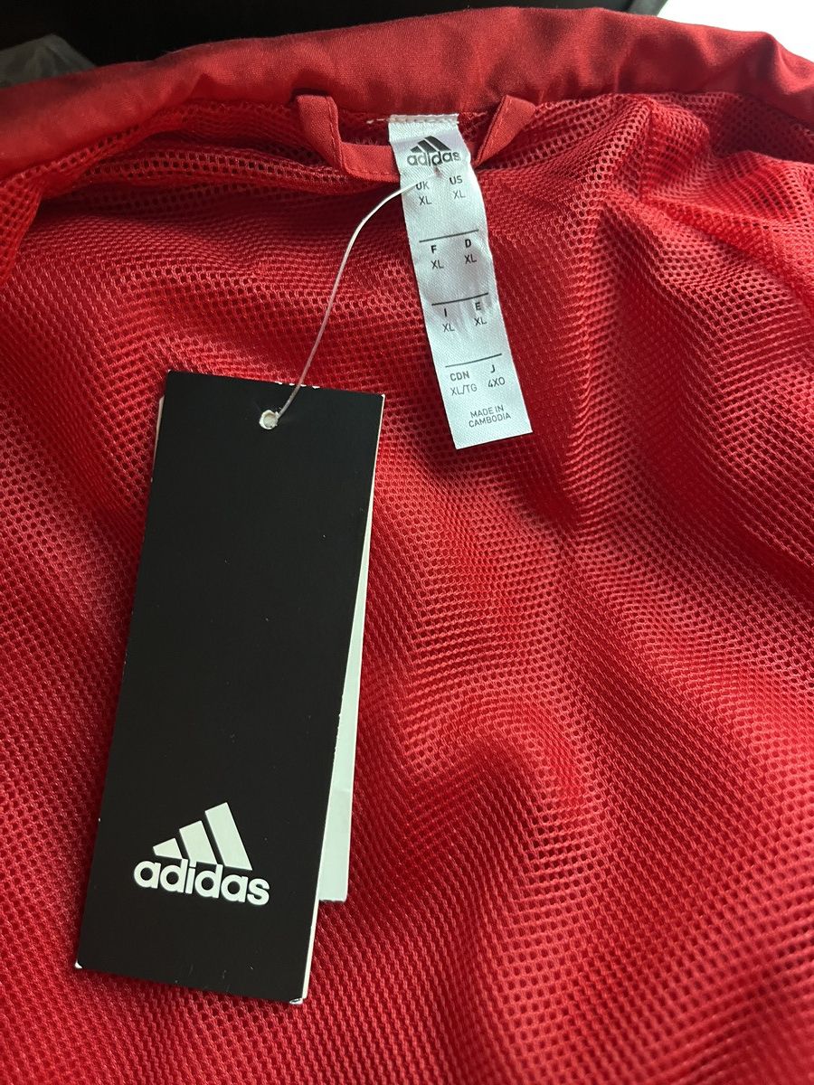 Adidas NWT adidas Core 18 CV3686 Men's Red Track Jacket XL Size US XL / EU 56 / 4 - 4 Thumbnail