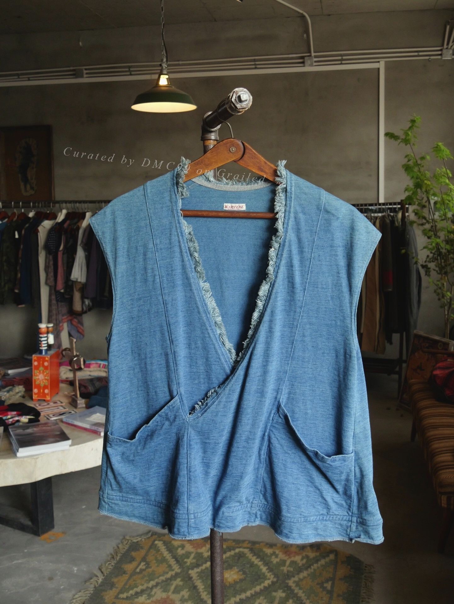 Kapital Kapital Indigo Dyed Frayed Top Size US S / EU 44-46 / 1 - 1 Thumbnail