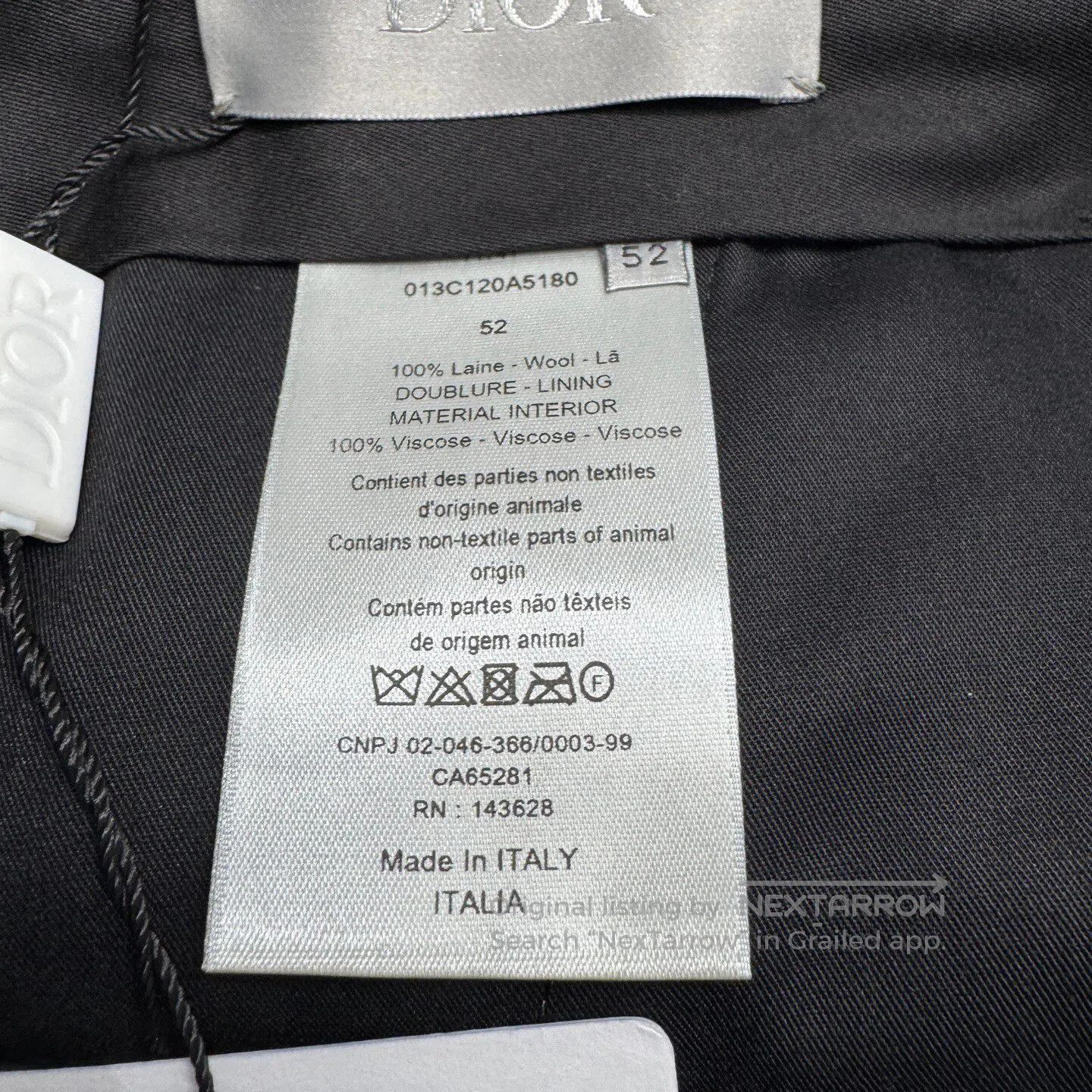 Dior Dior Solid-color wool casual pants| Size US 36 / EU 52 - 5 Thumbnail