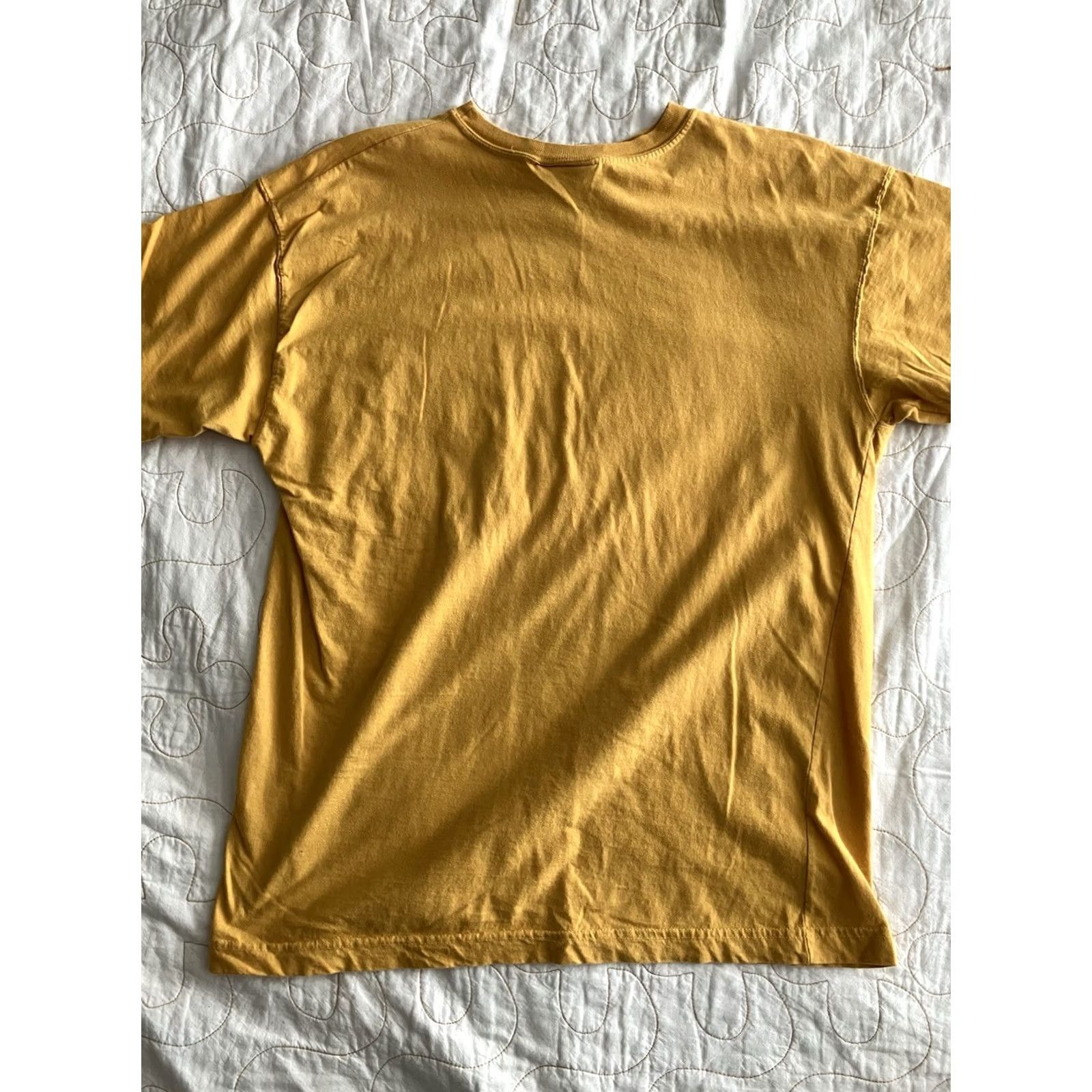 Vintage VINTAGE Tarazzia Sports Blank Pocket Tee T Shirt Unisex Adults L Yellow 90s Beach Tropical Cotton Jersey Crew Neck Short Sleeve Size US L / EU 52-54 / 3 - 6 Thumbnail