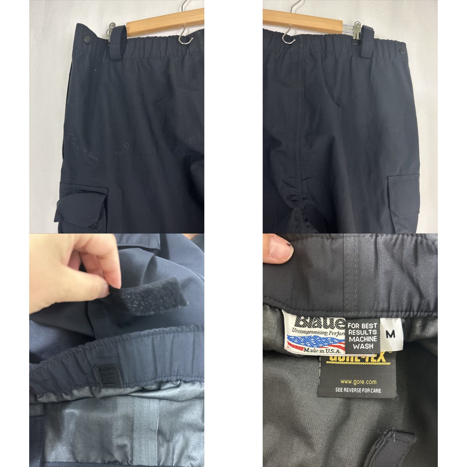 Vintage VINTAGE Blauer Pants Gortex All Weather Cargo Black 42x27 Regular Medium Mens Blauer Police? Size US 31 - 10 Thumbnail