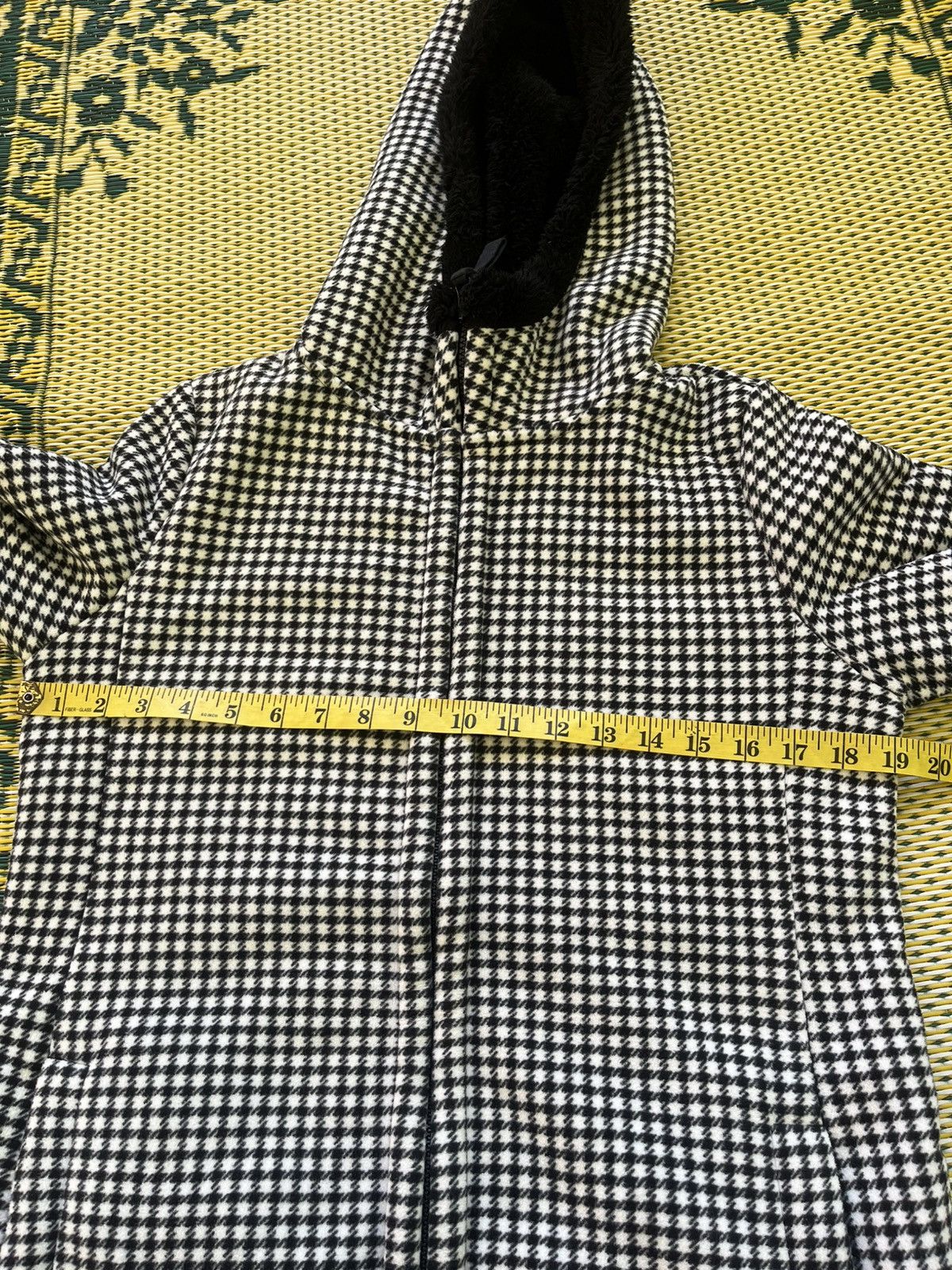 Uniqlo Uniqlo Houndstooth Hooded Fleece Coat Jacket Size M / US 6-8 / IT 42-44 - 13 Thumbnail