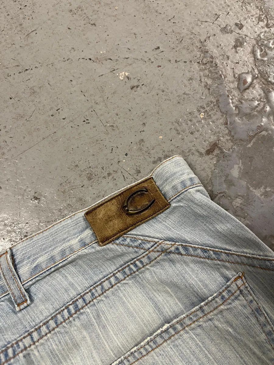 Roberto Cavalli 2000s Cavalli Light Blue Stiched Denim Jeans Size US 32 / EU 48 - 11 Thumbnail