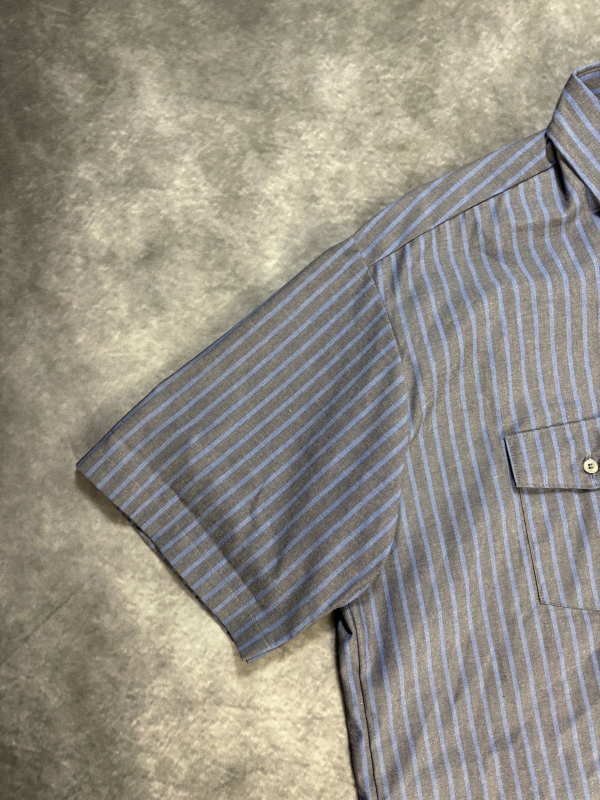 Red Kap × Vintage Vintage Work Shirt Short Sleeve 1990s Striped Ford Motors XL Size US XL / EU 56 / 4 - 9 Thumbnail