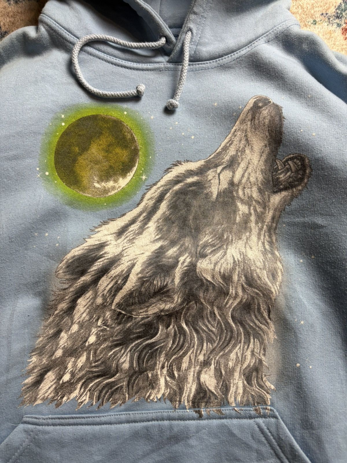 Vintage Wolf Animal Pullover Hoodie Large Size US L / EU 52-54 / 3 - 4 Thumbnail