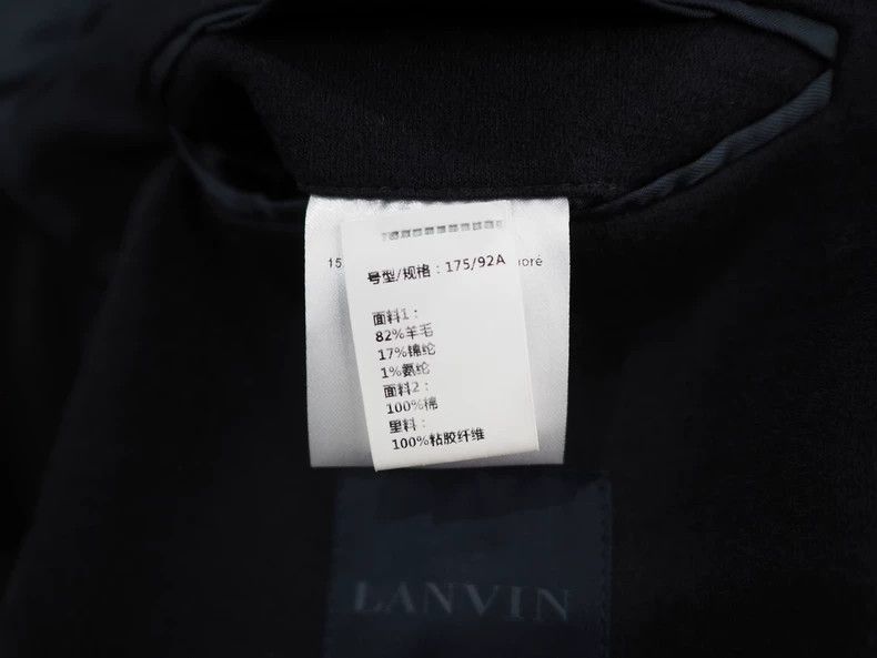 Lanvin LANVINDark Blue Wool Corduroy Collar Blazer jacket 2503-Nex Size US S / EU 44-46 / 1 - 4 Thumbnail