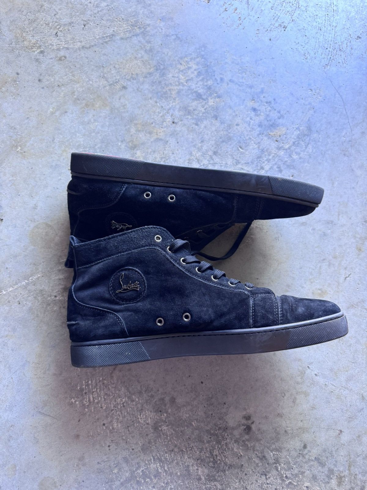 Christian Louboutin Christian louboutin suede high top sneaker size 48 used Size US 15 / EU 48 - 4 Thumbnail