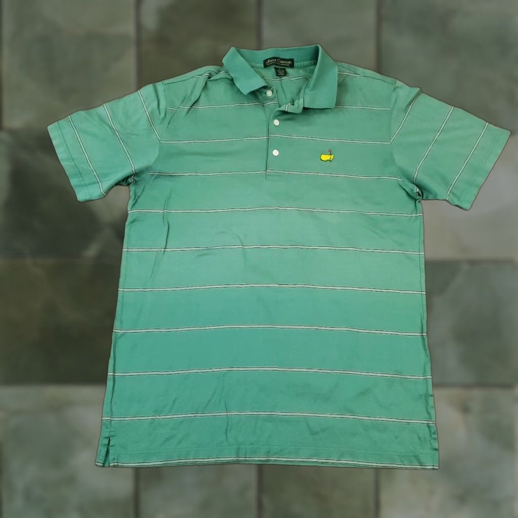 Vintage Golf Shirt Mens Large Green Size US L / EU 52-54 / 3 - 1 Thumbnail