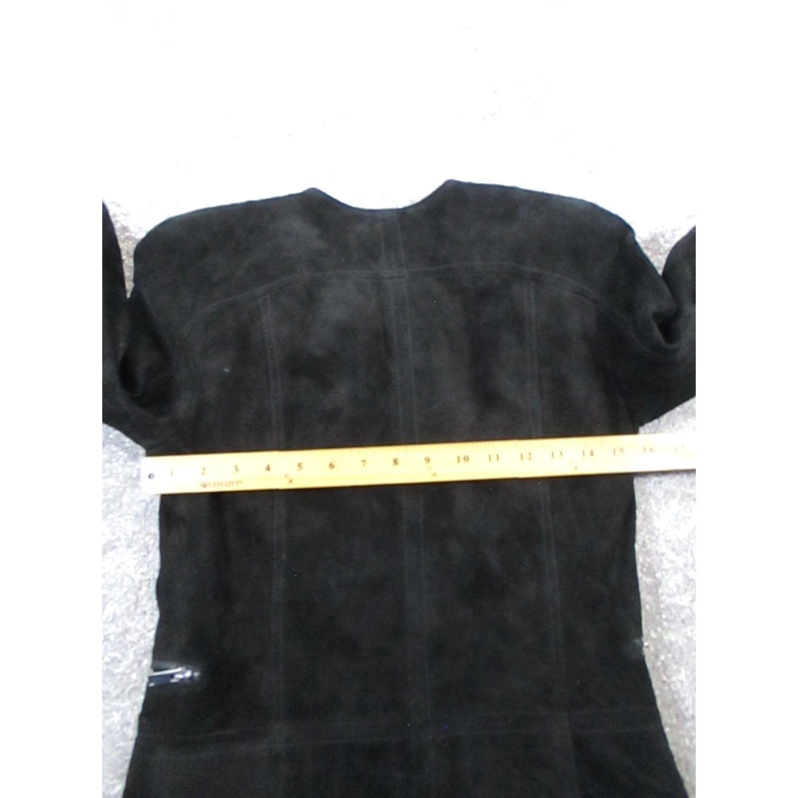 Vintage Mng Jacket Womens XS Black Leather Suede Full Zip Size XS / US 0-2 / IT 36-38 - 7 Thumbnail