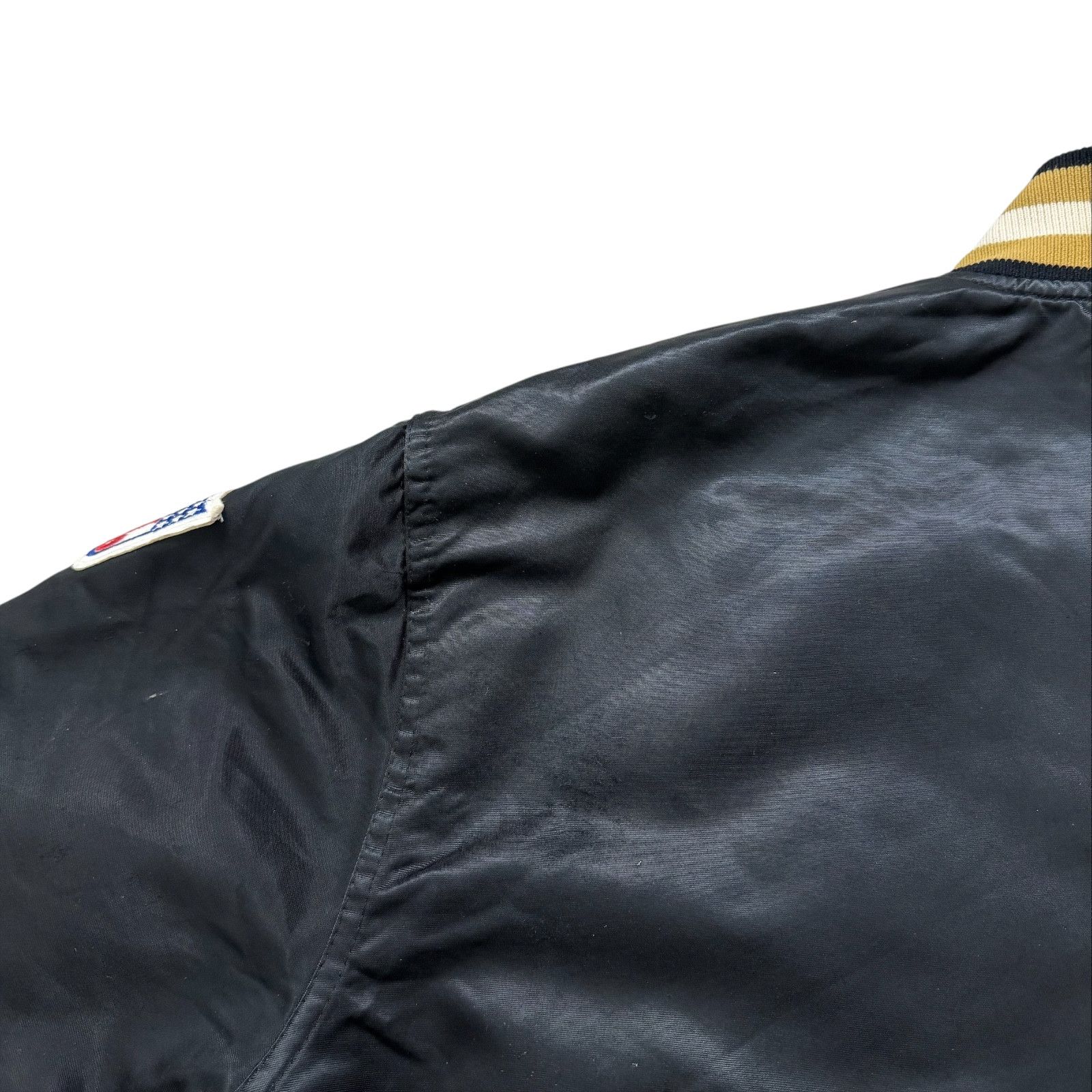 NFL VTG 90s NEW ORLEANS SAINTS SATIN JACKET BOMBER MADE IN USA Size US L / EU 52-54 / 3 - 12 Thumbnail