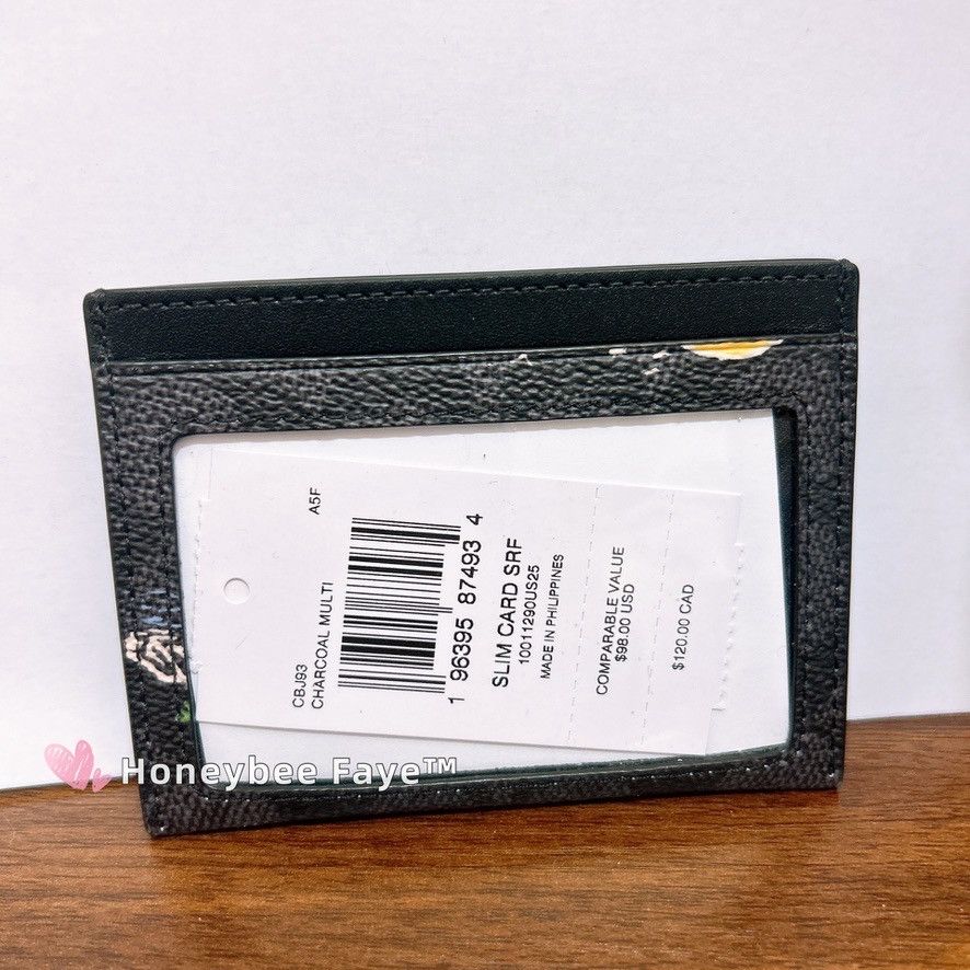 Coach Slim Id Card Case With Surf Print CBJ93 Size ONE SIZE - 2 Thumbnail