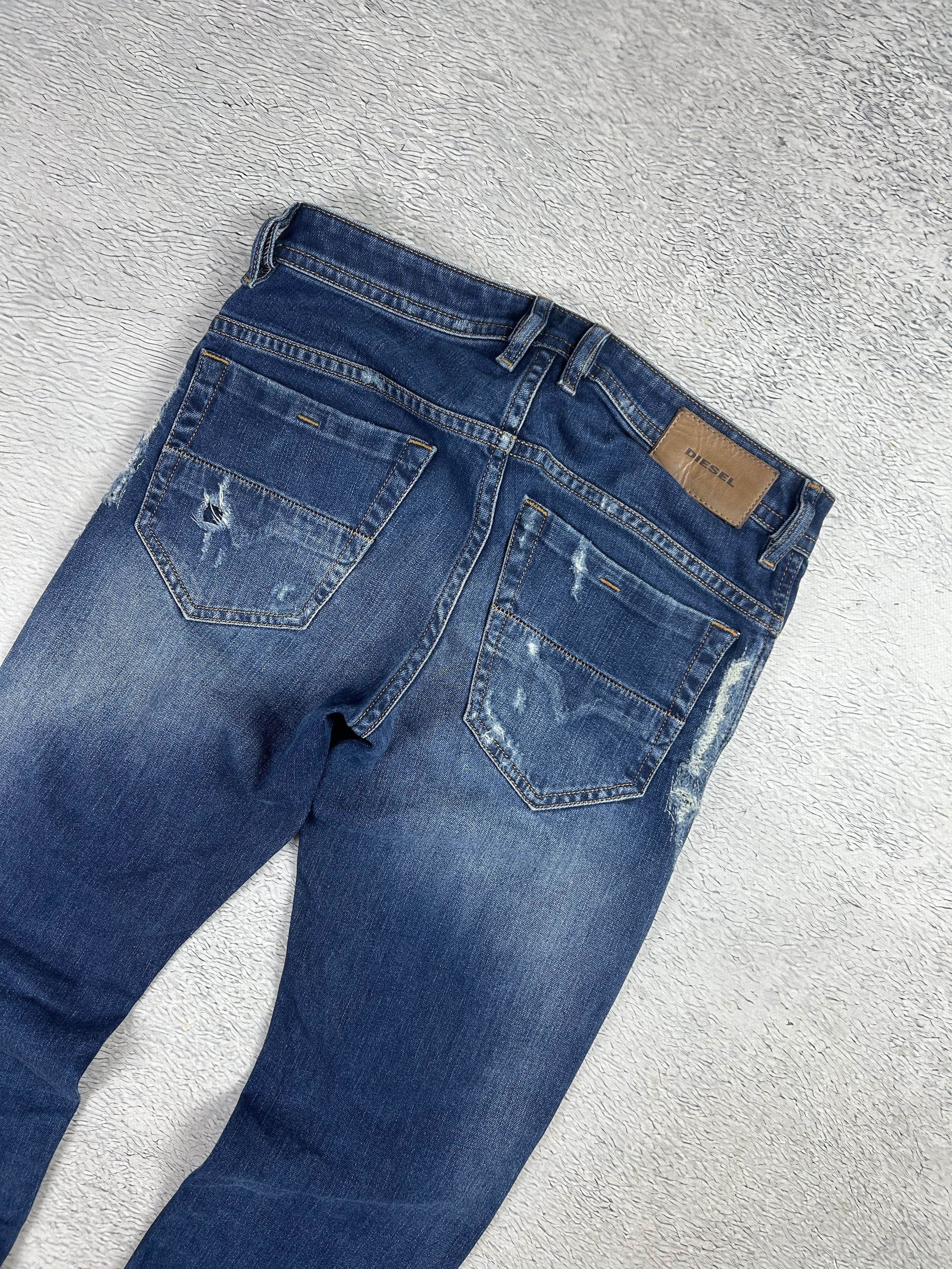 Diesel × Vintage Diesel Thommer Jeans Stretch Slim Skinny Distressed 084YY Size US 29 - 3 Thumbnail