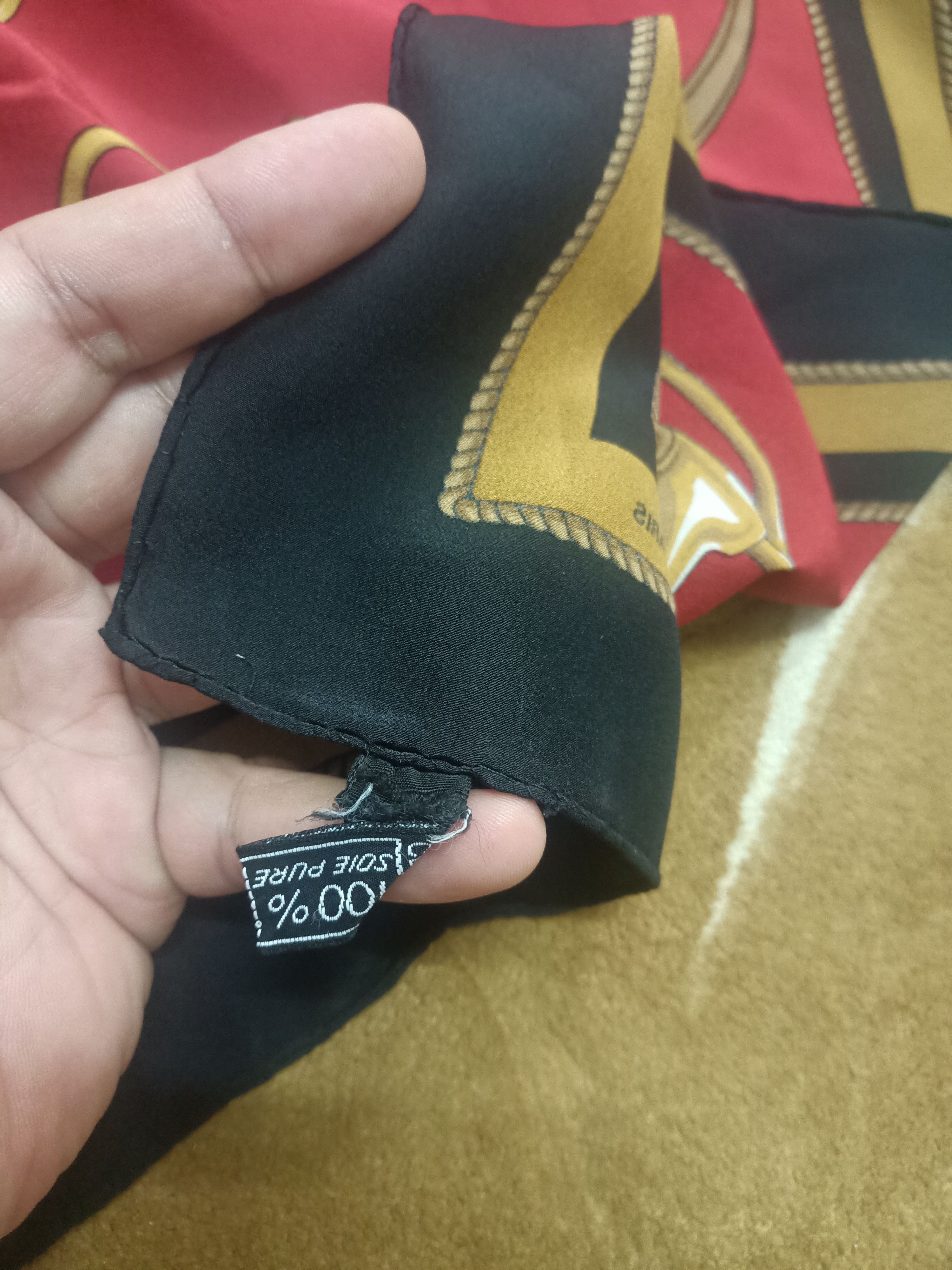 Celine × Designer Vintage Celine Paris luxury silk scarves Size ONE SIZE - 6 Thumbnail