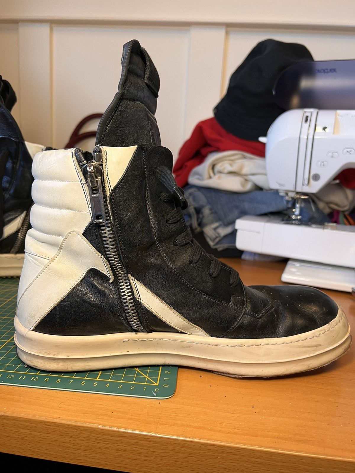 Rick Owens 2012 Rick Owens geobaskets Size US 12.5 / EU 45-46 - 8 Thumbnail