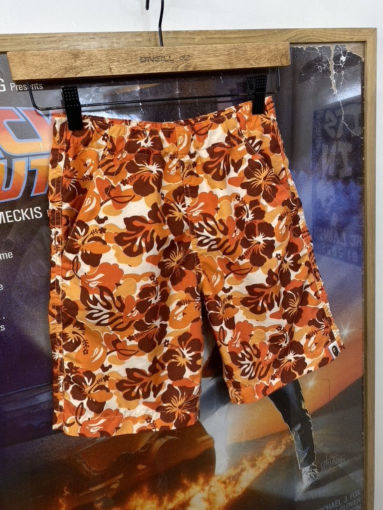 Bape 00s Vintage Bape Aloha Floral Camo Shorts Size 22" - 4 Thumbnail