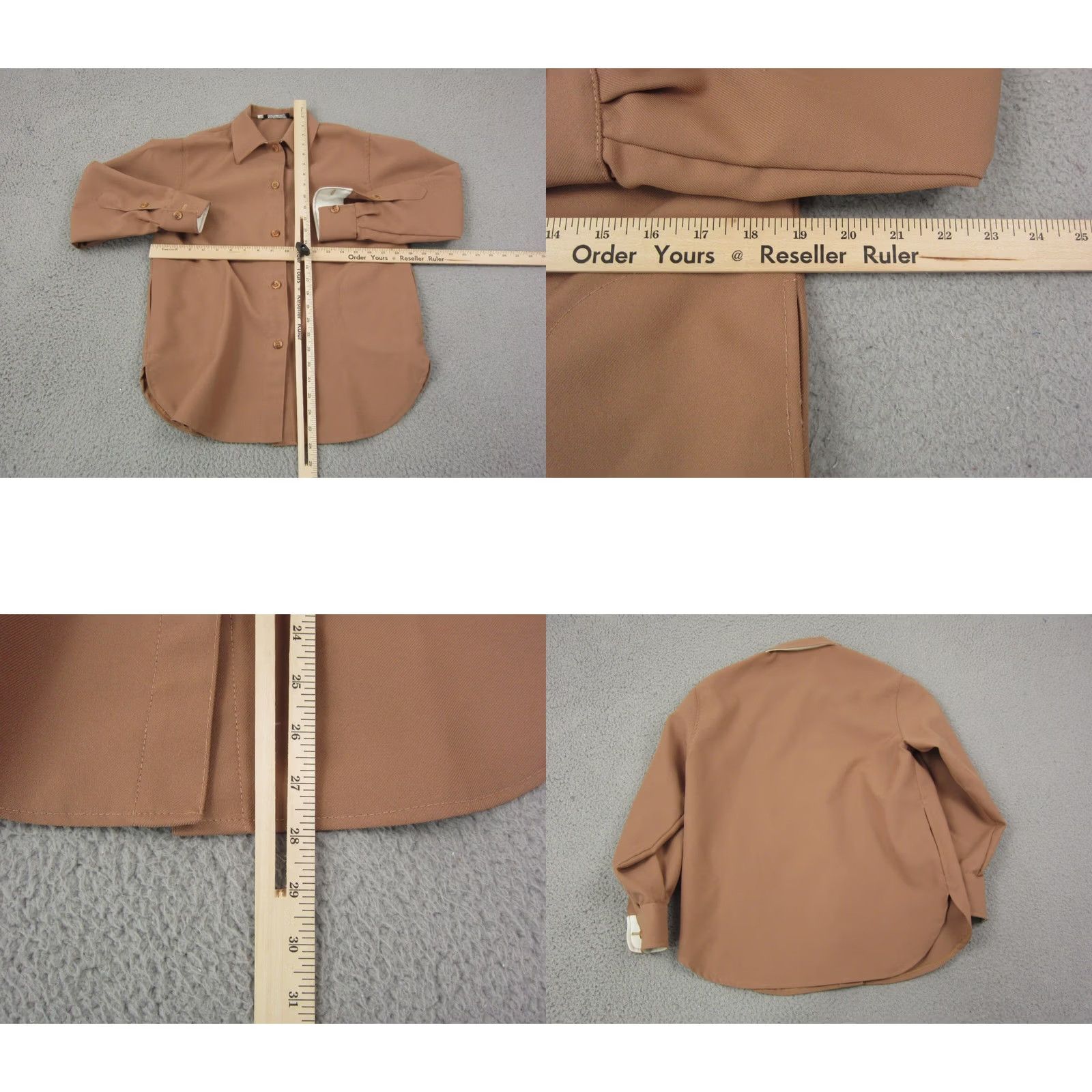 Vintage VINTAGE Breckenridge Shirt Medium 8 Brown Button Up Leisure Disco 70s Womens Size M / US 6-8 / IT 42-44 - 8 Thumbnail