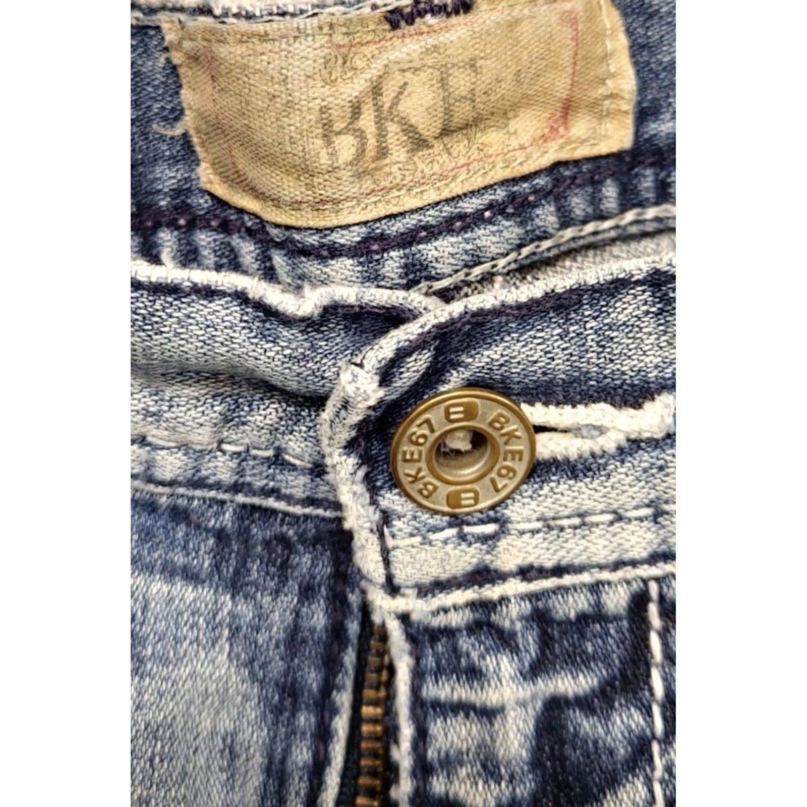 BKE BKE Women’s Jeans Bootcut Distressed Light Wash 12 Blue Women Mens Girls? Size 24" / US 00 / IT 34 - 6 Thumbnail