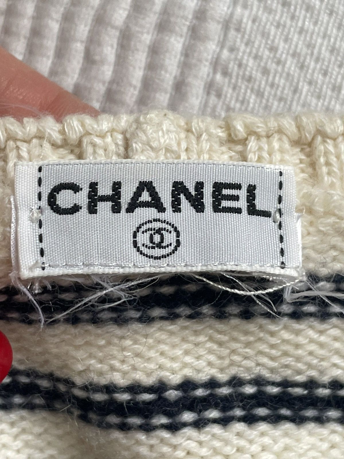 Chanel CHANEL CROP TOP Cashmere. Vintage. Size XS / US 0-2 / IT 36-38 - 7 Thumbnail