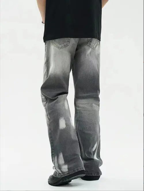 VIBE American men's loose flared distressed washed jeans Size US 34 / EU 50 - 4 Thumbnail