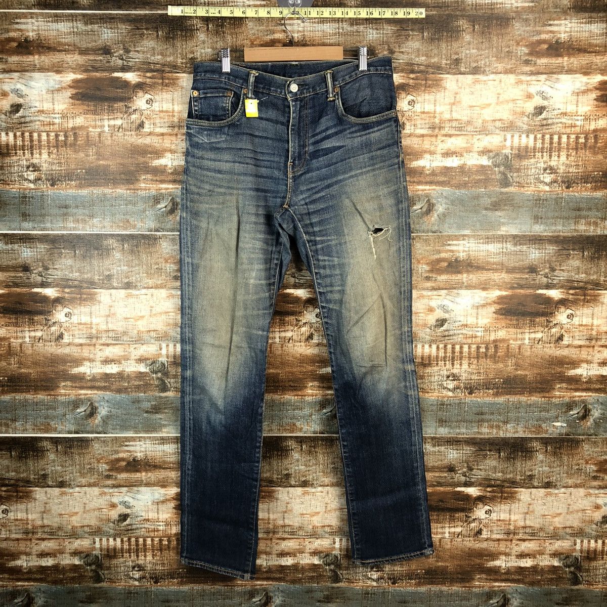Levi's × Vintage DL 551 Levis Blue Distressed Denim Pants #C191 Size US 31 - 1 Thumbnail