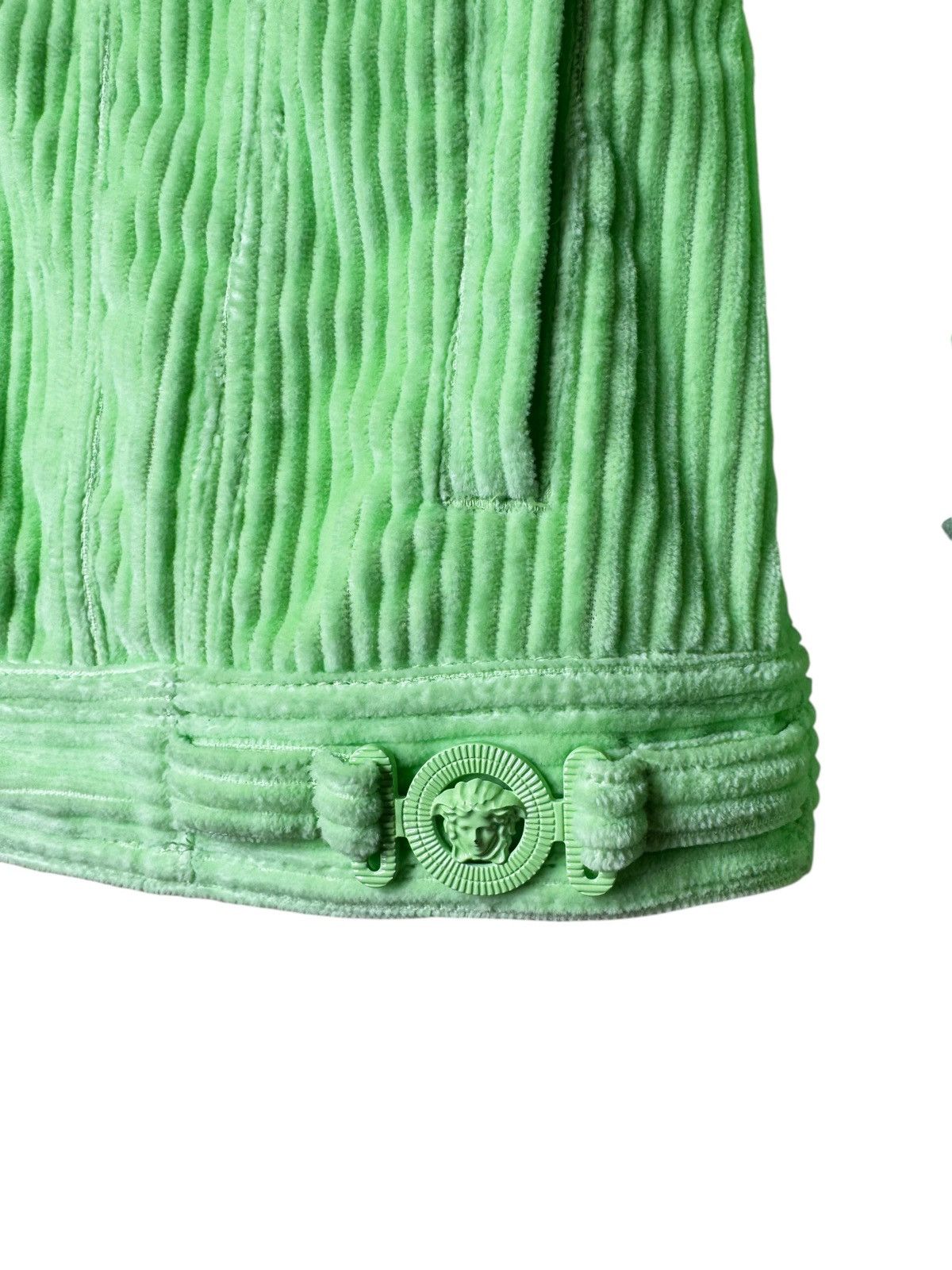Versace Versace lime green corduroy jacket with Medusa buttons Size US M / EU 48-50 / 2 - 3 Thumbnail