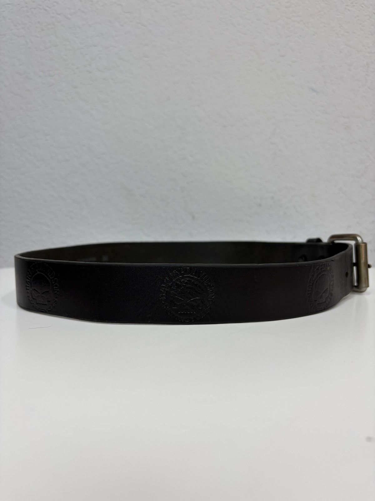 Harley Davidson Vintage Harley Davidson Belt Y2K Rhinestones Punk Leather Size 34 - 18 Thumbnail