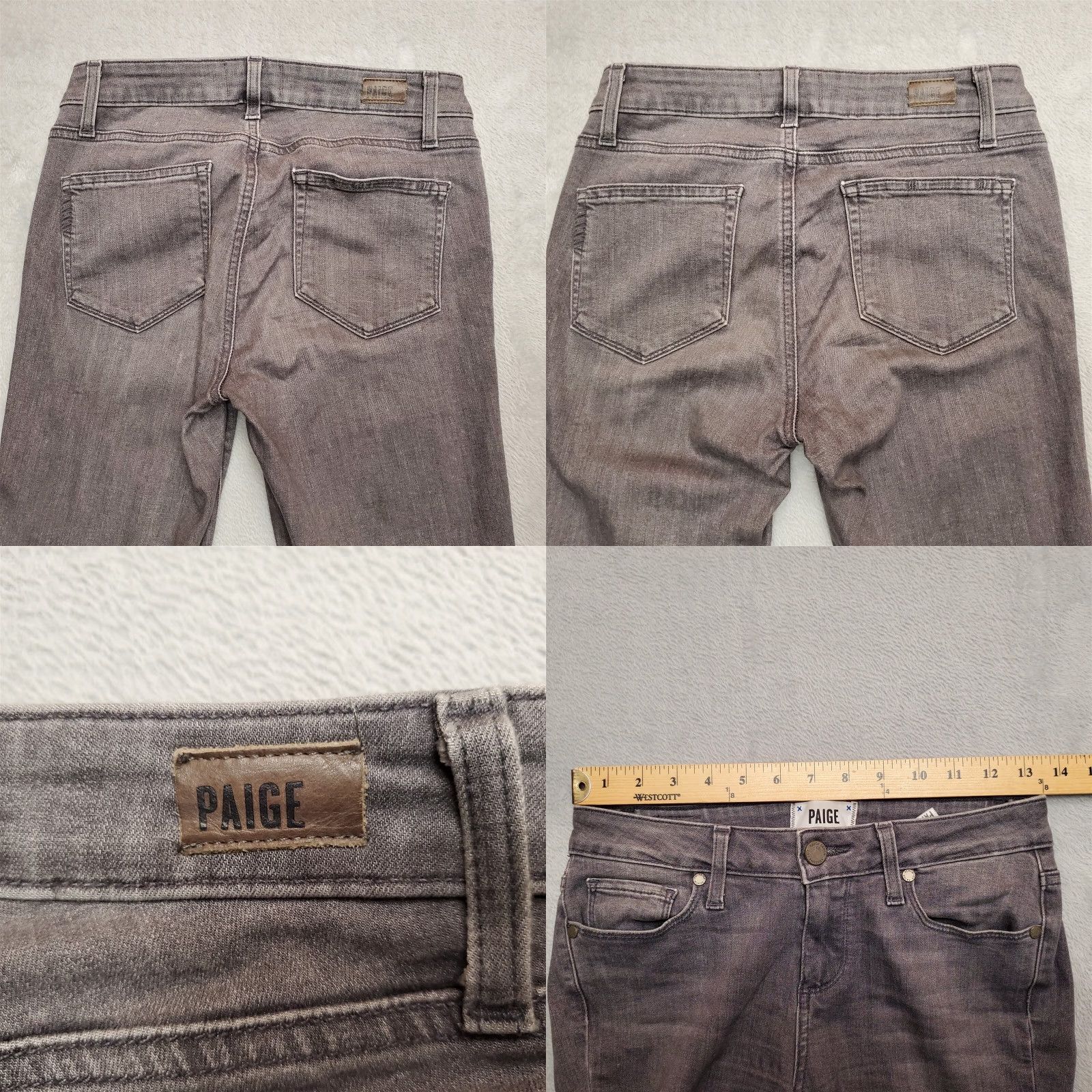 Paige Paige Jeans Womens 26 Gray Verdugo Ultra Skinny Stretch Casual Pants Jeans Women 26 Gray Verdugo Skinny Stretch 5-Pocket Denim Mens? Size 26" / US 2 / IT 38 - 8 Thumbnail