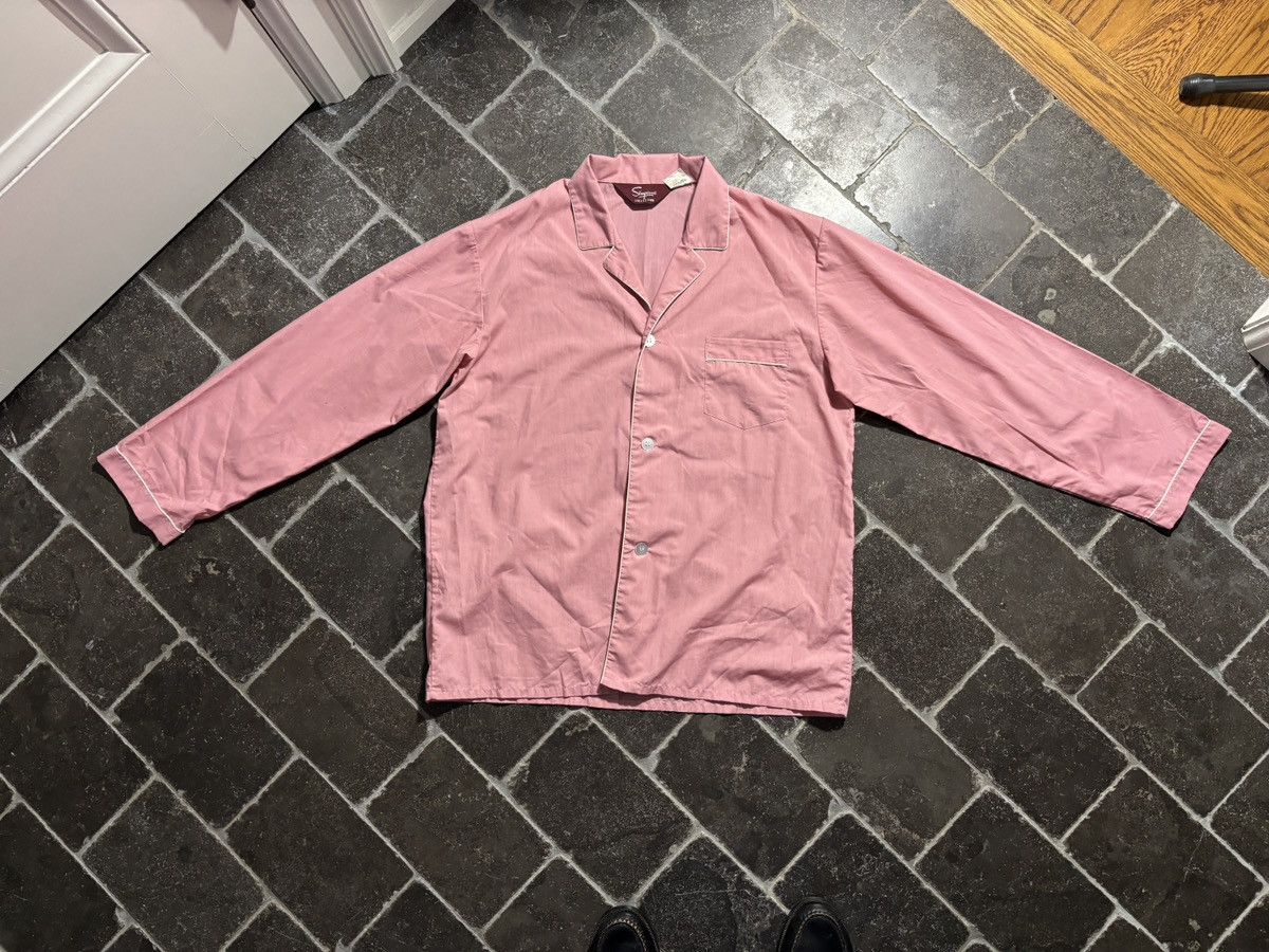 Vintage Vintage Pajamas Set 80s Pyjamas Matching Two Piece Suit Pink Size US 34 / EU 50 - 13 Thumbnail