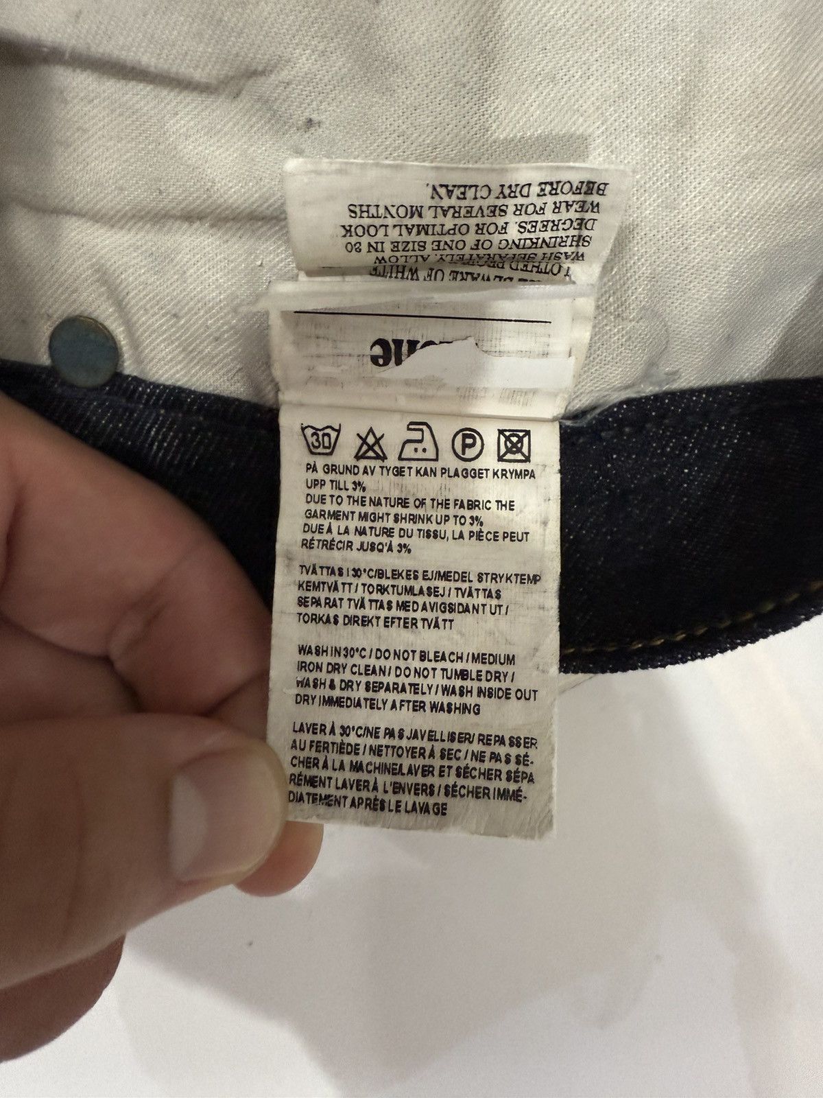 Acne Studios 00’s ACNE STUDIOS RARE Y2K SLIM JEANS AVANT-GARDE Size US 30 / EU 46 - 11 Thumbnail