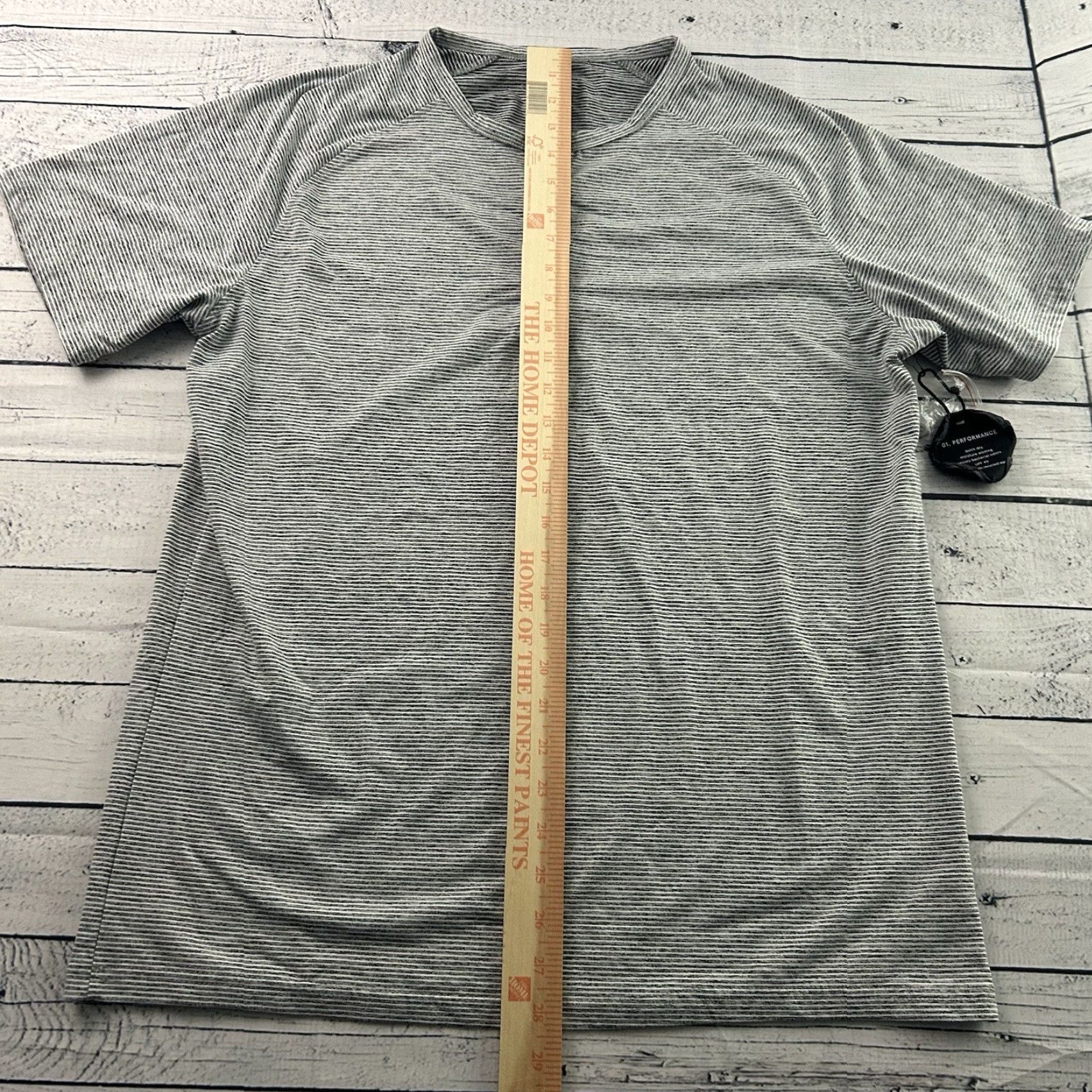 Vintage NEW 01.Algo Performance Short Sleeve Henley T Shirt Men's Large Gray Size US L / EU 52-54 / 3 - 4 Thumbnail