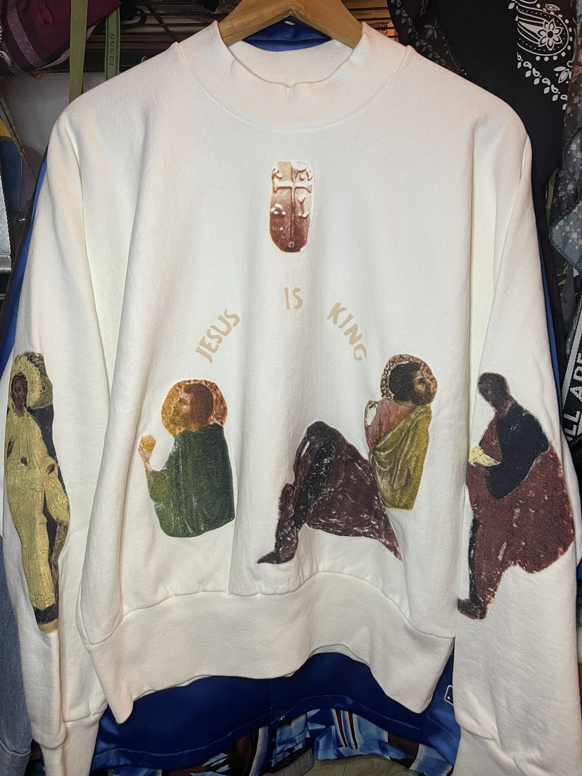 image of Kanye West Ye Yeezy Season Jesus Is King Size S in White, Men's