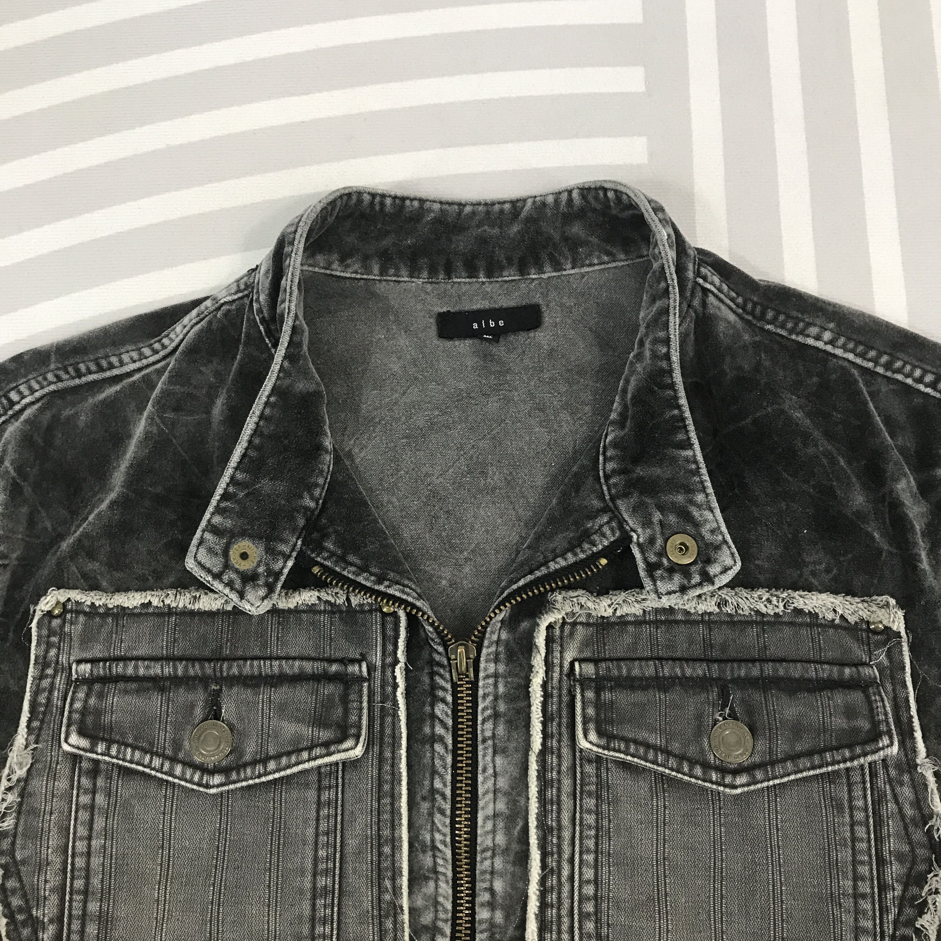 Japanese Brand Vintage Albe Japan made fashion Black zipper Jacket Size US L / EU 52-54 / 3 - 8 Thumbnail