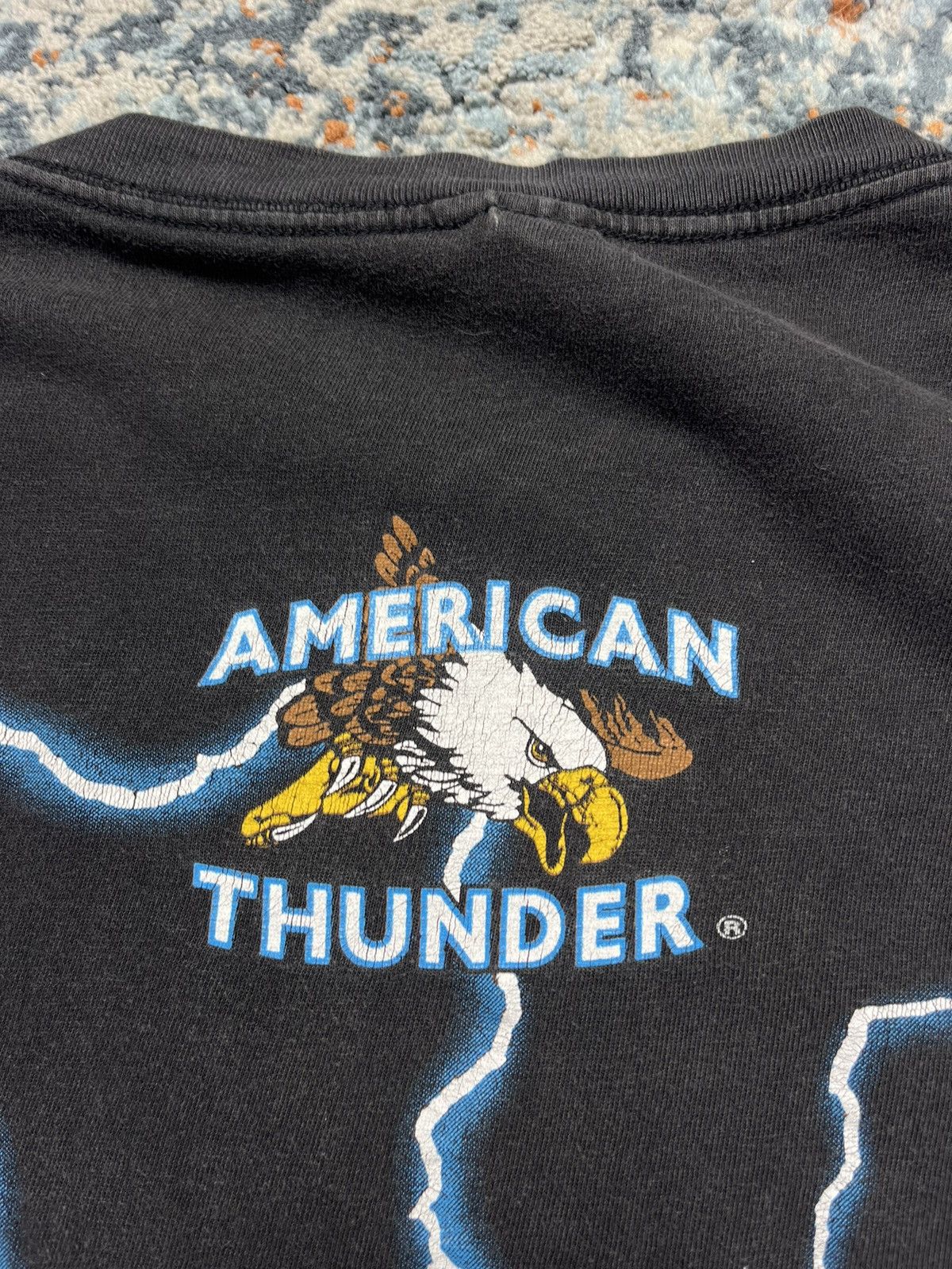 Vintage Vintage 90s American Thunder all over print graphic tee Size US XL / EU 56 / 4 - 10 Thumbnail