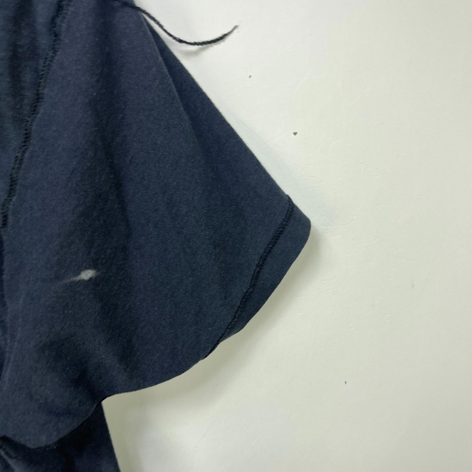 Hanes Vintage 80s Faded Blank Black Hanes Shirt Large Inside Out Size US L / EU 52-54 / 3 - 8 Thumbnail