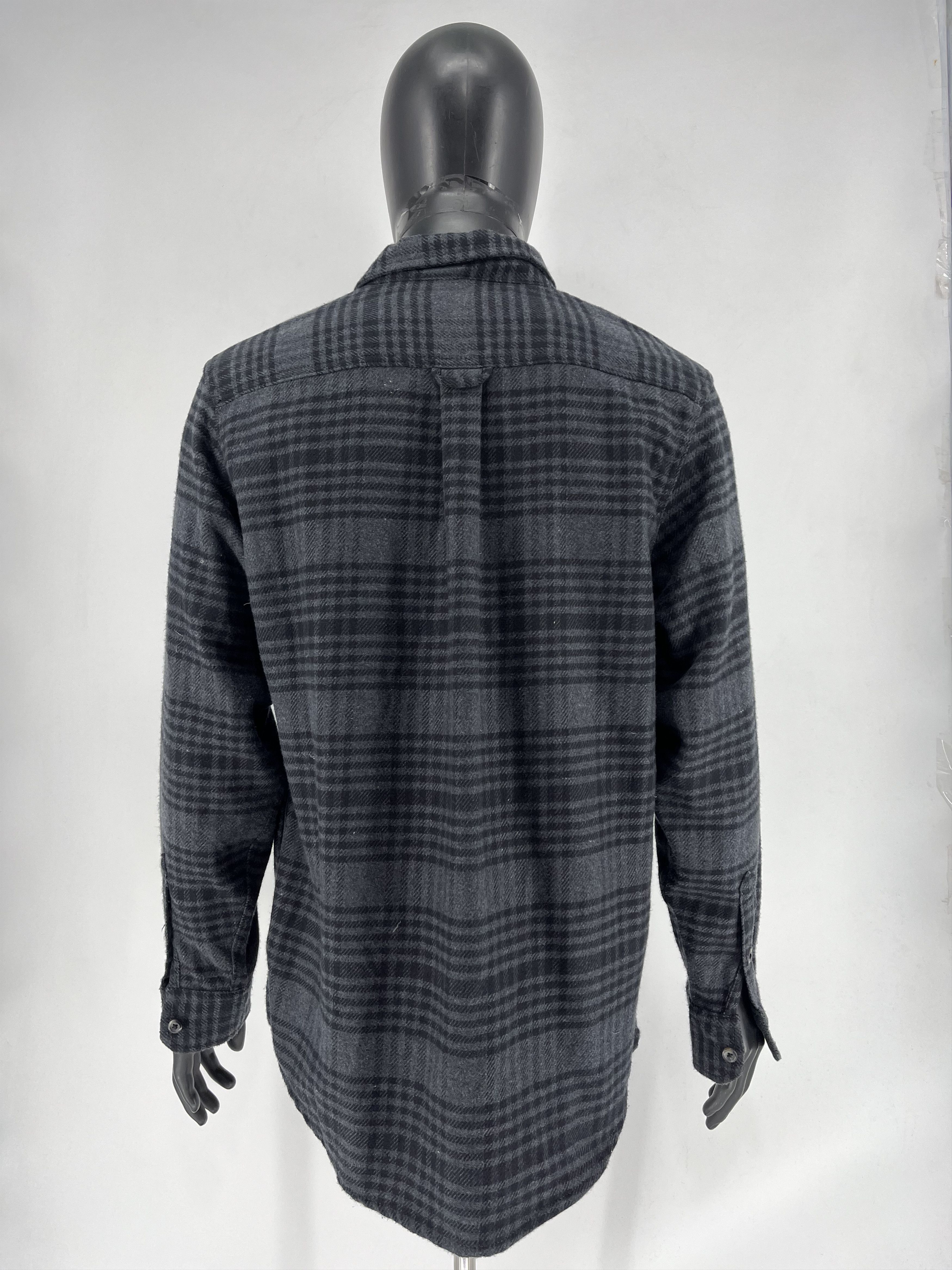Orvis × Vintage Orvis Thick Flannel Button Front Shirt Grey Plaid Mens M Size US M / EU 48-50 / 2 - 9 Thumbnail
