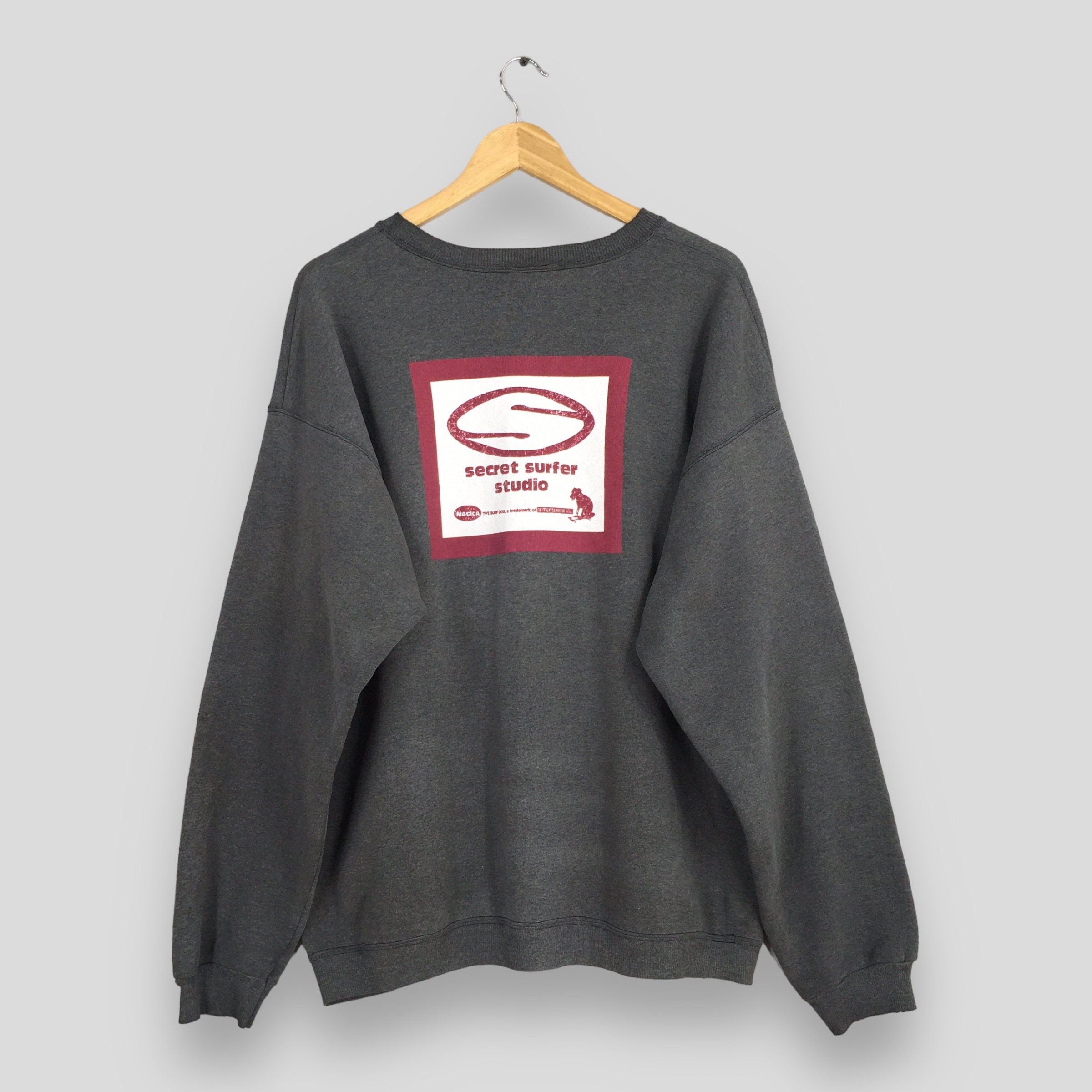 Vintage Vintage Secret Surfer Black Skateboard Sweatshirt Large Size US L / EU 52-54 / 3 - 1 Thumbnail