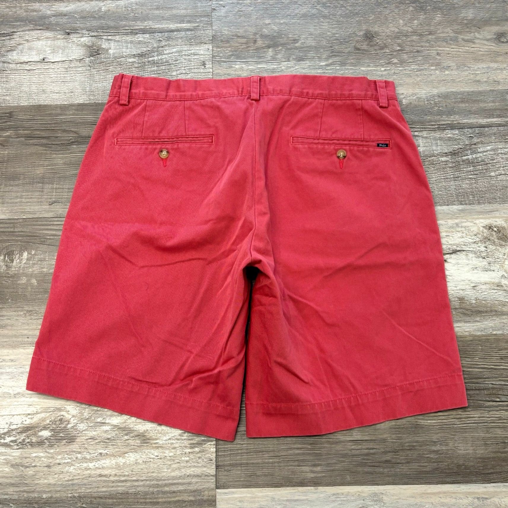 Polo Ralph Lauren Polo Ralph Lauren Polo Ralph Lauren Red Pink Salmon 34 Classic Fit Cotton Chino Shorts Men 34 Regular Red Size US S / EU 44-46 / 1 - 2 Thumbnail