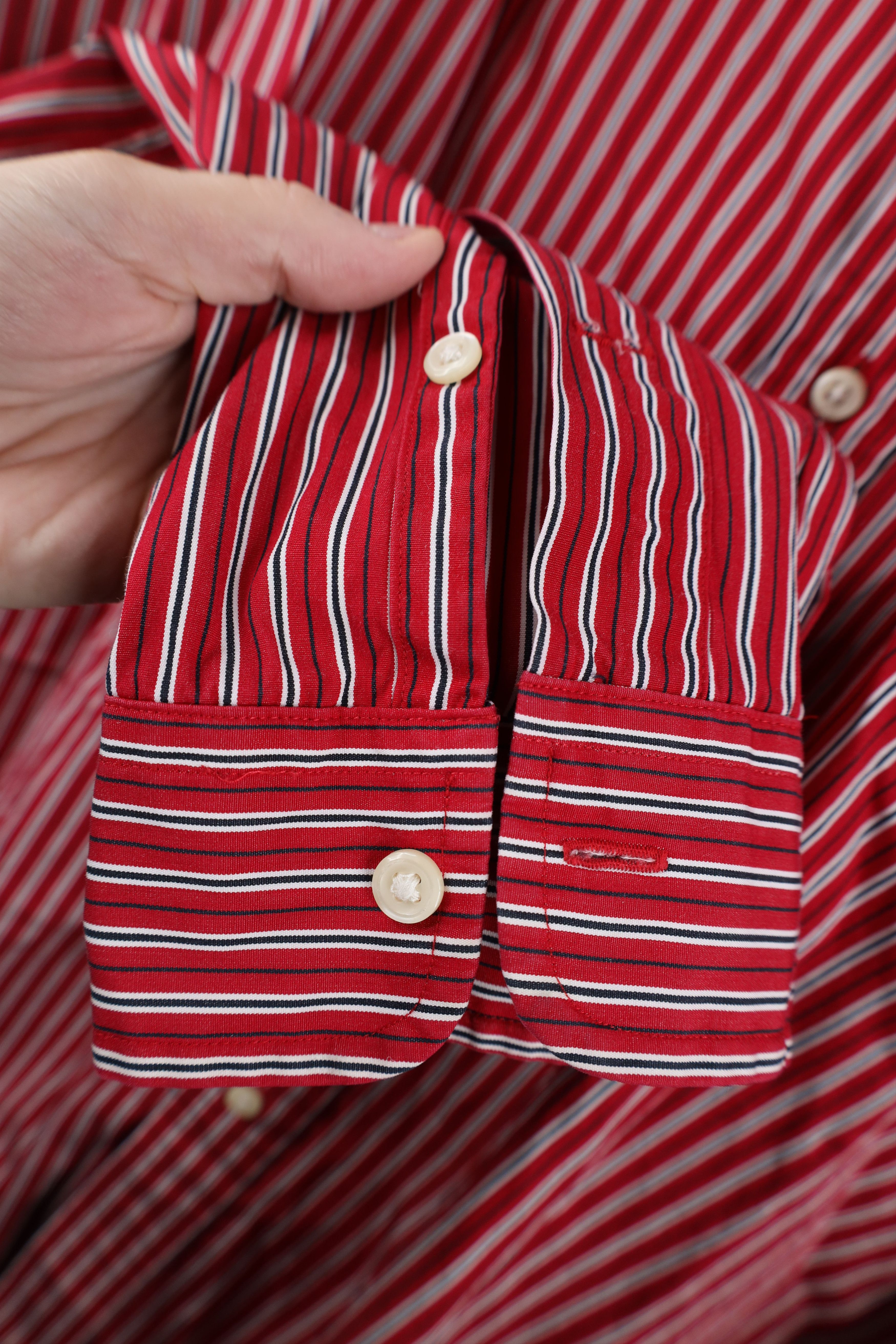 Ralph Lauren Vintage 90s Ralph Lauren Collared Button Down Shirt Red Size US XL / EU 56 / 4 - 5 Thumbnail